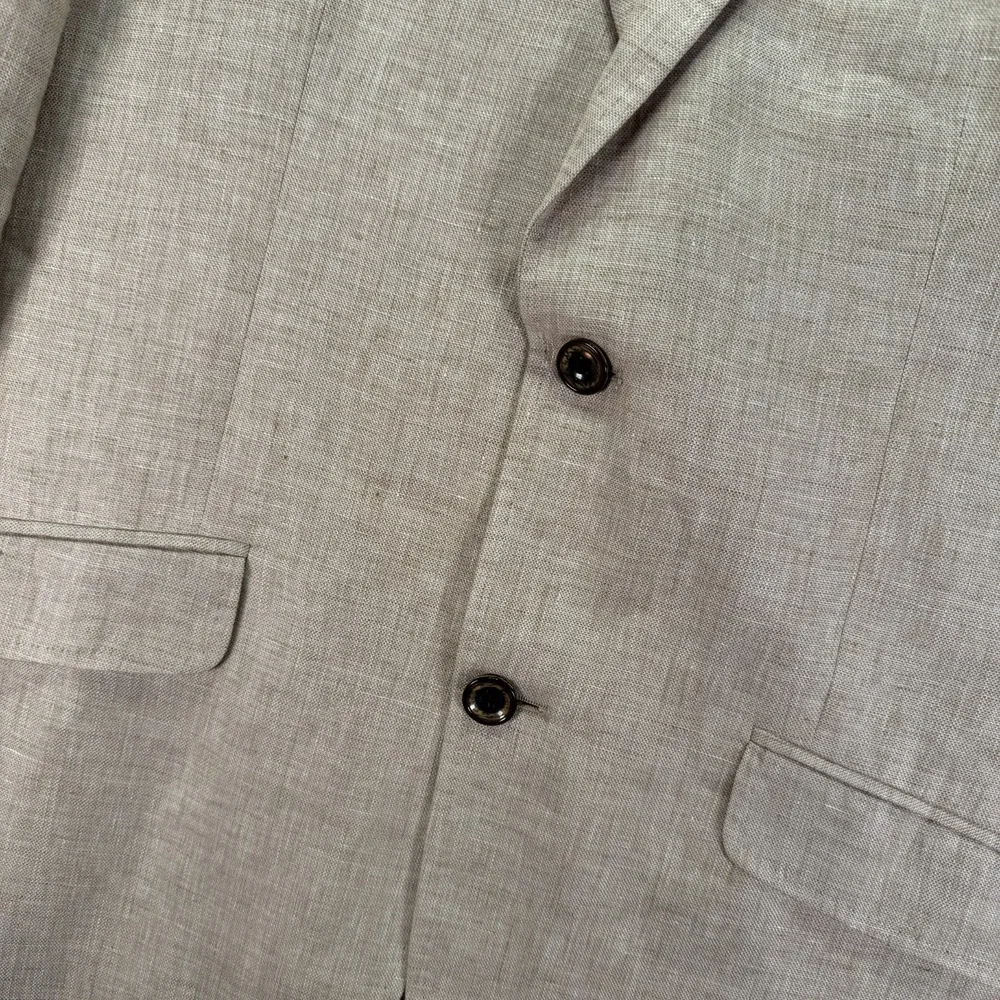 Baird McNutt Murano Linen Suit Blazer Jacket Large Trousers 36x28 Classic Fit